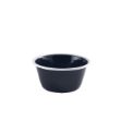 Picture of Enam Deep Pie Dish Black w White Rim 12cm