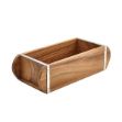 Picture of Acacia Wood Brick Mould Table Caddy