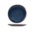 Picture of Terra Porcelain Aqua Blue Organic Plate 21cm