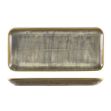 Picture of Terra Porc Matt Grey Narrow Rect Platter 36cm