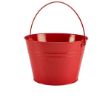 Picture of Stainless Steel Serving Bucket 25cm Dia Red