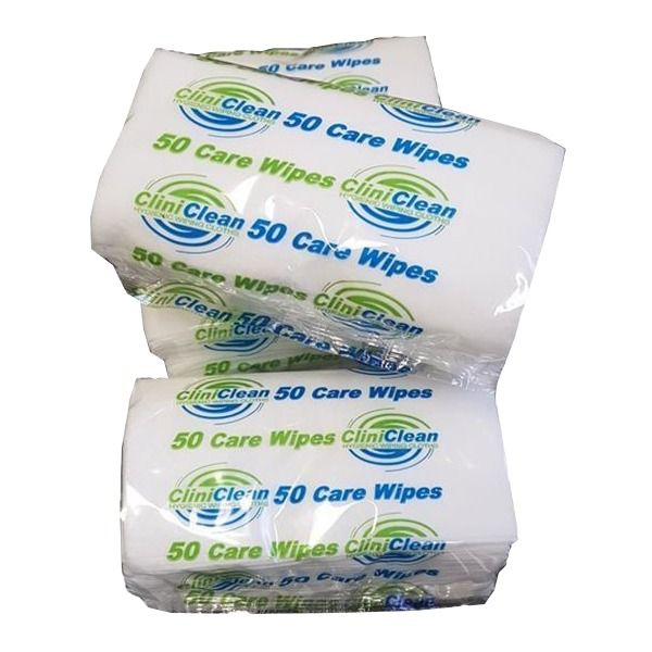 Picture of Cliniclean Patient Care Wipes, 300x335mm. 1000 wipes per pack. Clearance