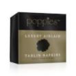 Picture of Poppies Black Airlaid napkins, Tablin 8 fold, 500 pk