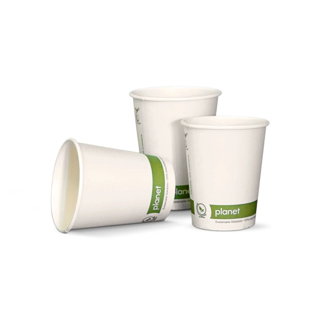 Picture of GreenSpirit White 8oz D/W Compostable Cups 500pk