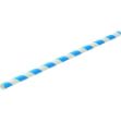 Picture of Paper Blue Stripe Straw 8" (20cm) 250pk
