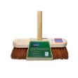 Picture of 11" Wooden Handled Sweeping Brush, complete with head and handle.