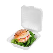 Picture of Leafware Sugarcane 6  Burger Box (HP6BBB) 400/case 