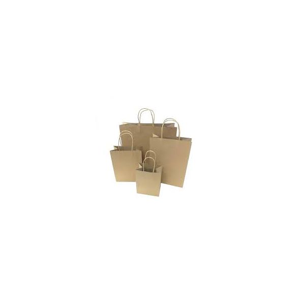 Picture of Kraft Brown S/Medium Twist Handle Bag   24x11x31cm   200/case