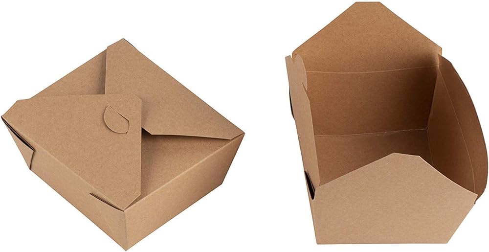 Picture of Leaf Leakproof Kraft Cont NO.8 1000ml 300pk