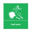 Picture of Recycling Sticker GREEN FOOD  for bins
