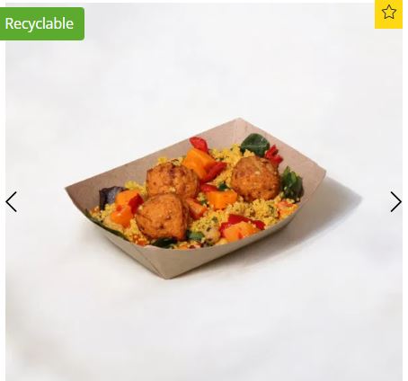 Picture of 2lb Kraft Greenspirit Paper Food Tray - 1000/case