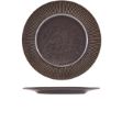 Picture of Terra Porcelain Black Fluted Winged Plate 29cm 29 x 2.3cm (Dia x H)