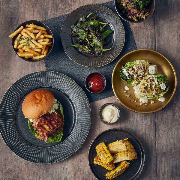 Picture of Terra Porcelain Black Fluted Winged Plate 26cm 26.4 x 2.5cm (Dia x H)