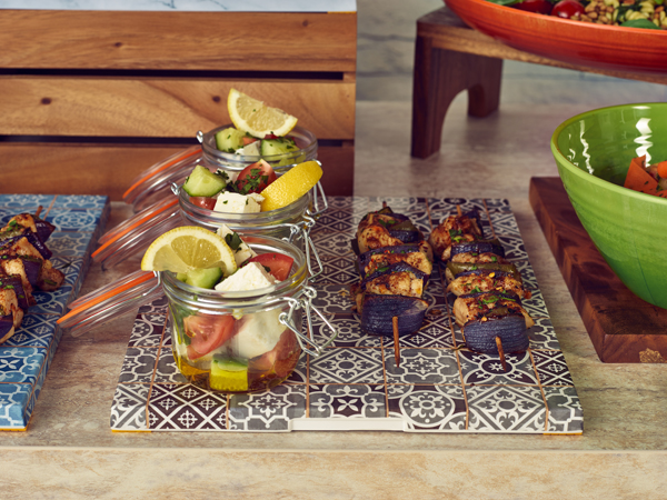 Picture of Grey Marrakesh Melamine GN1/1 Slab 