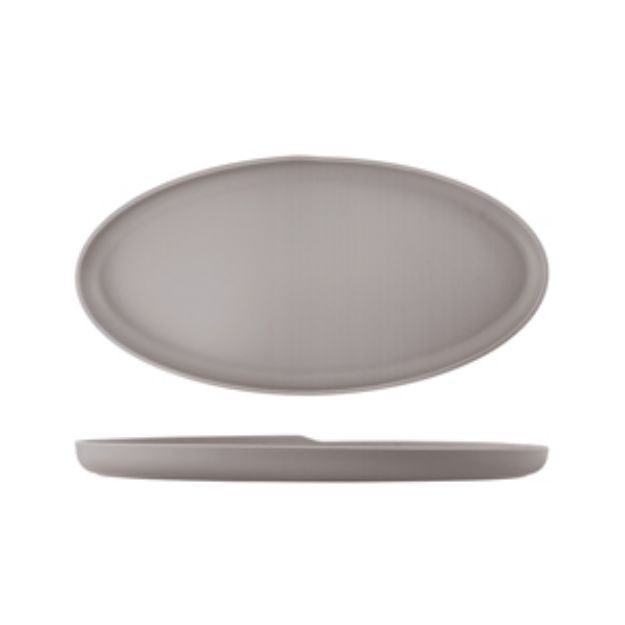 Picture of Sand Brown Copenhagen Oval Melamine Dish 47.5