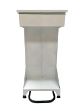Picture of Open pedal bin, steel frame white powder coating 80L