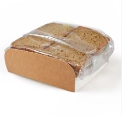 Picture of Kraft Stack Bloomer with film (500) Sandwich Wrap
