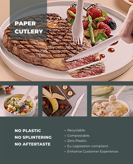 Picture of White High Densitiy Compostable Paper Spoon (1000)