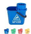 Picture of Economy 14L Heavy Duty Socket Mop Bucket  BLUE