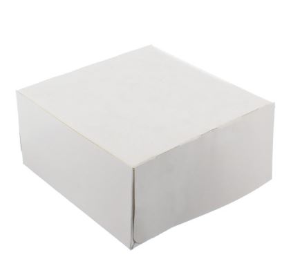 Picture of White Folding Cake Box, 12x12x4", no window,  100pk Last box