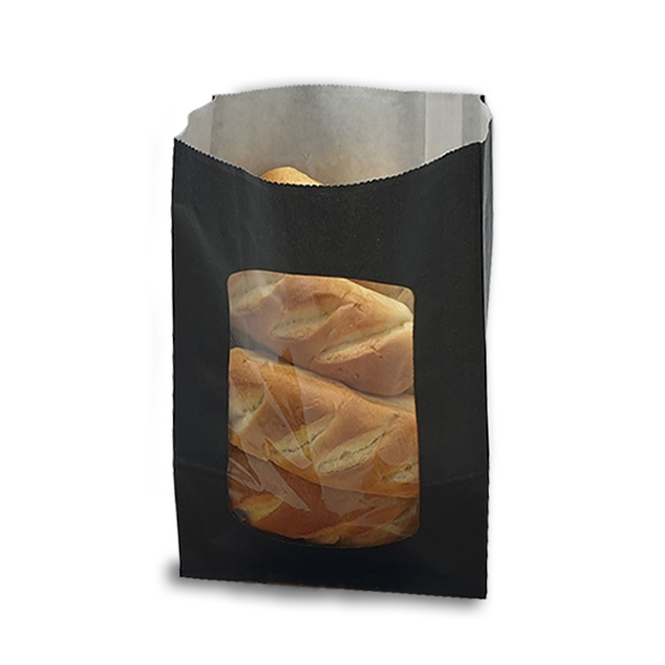 Picture of Black Deli Bakery Window Bag 150x75x220 (250)