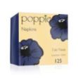 Picture of Poppies Navy Blue  Napkin 2ply 33cm 4 Fold (2000)