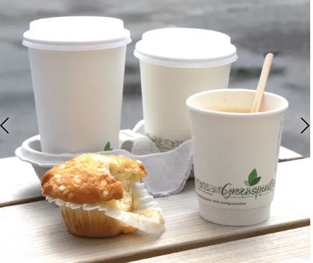 Picture of Greenspirit White 16oz Aqueous DW Comp Hot Cups 500